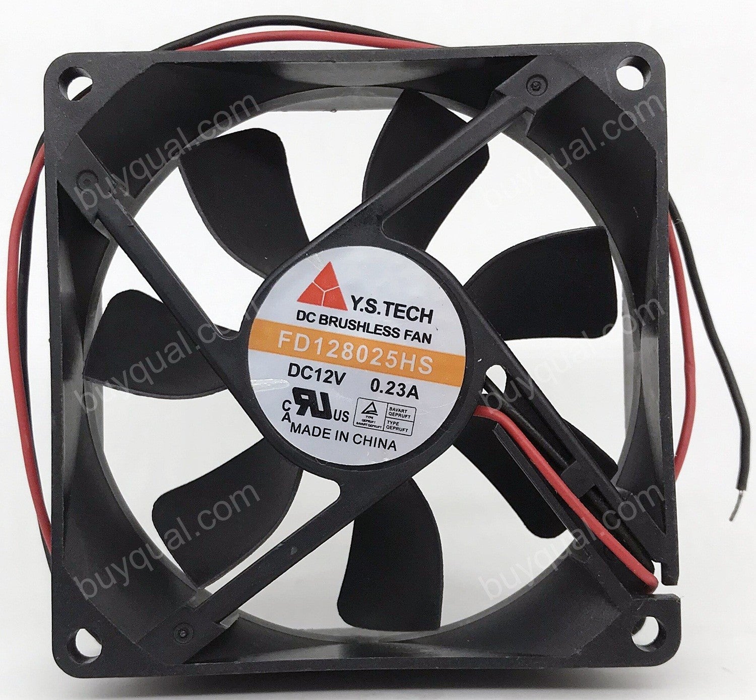 Y.S.TECH FD128025HS 12V 0.23A 2wires cooling fan