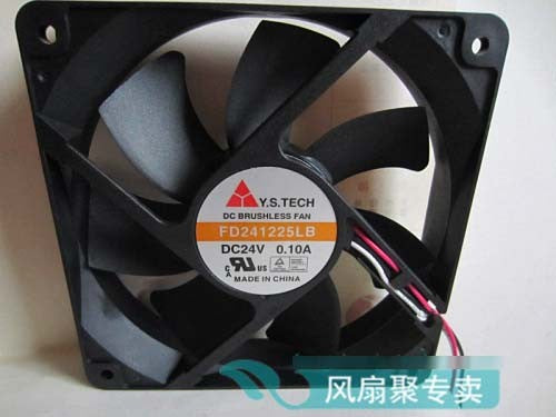 Y.S.TECH FD241225LB 24V 0.1A 2wires 3wires Cooling Fan