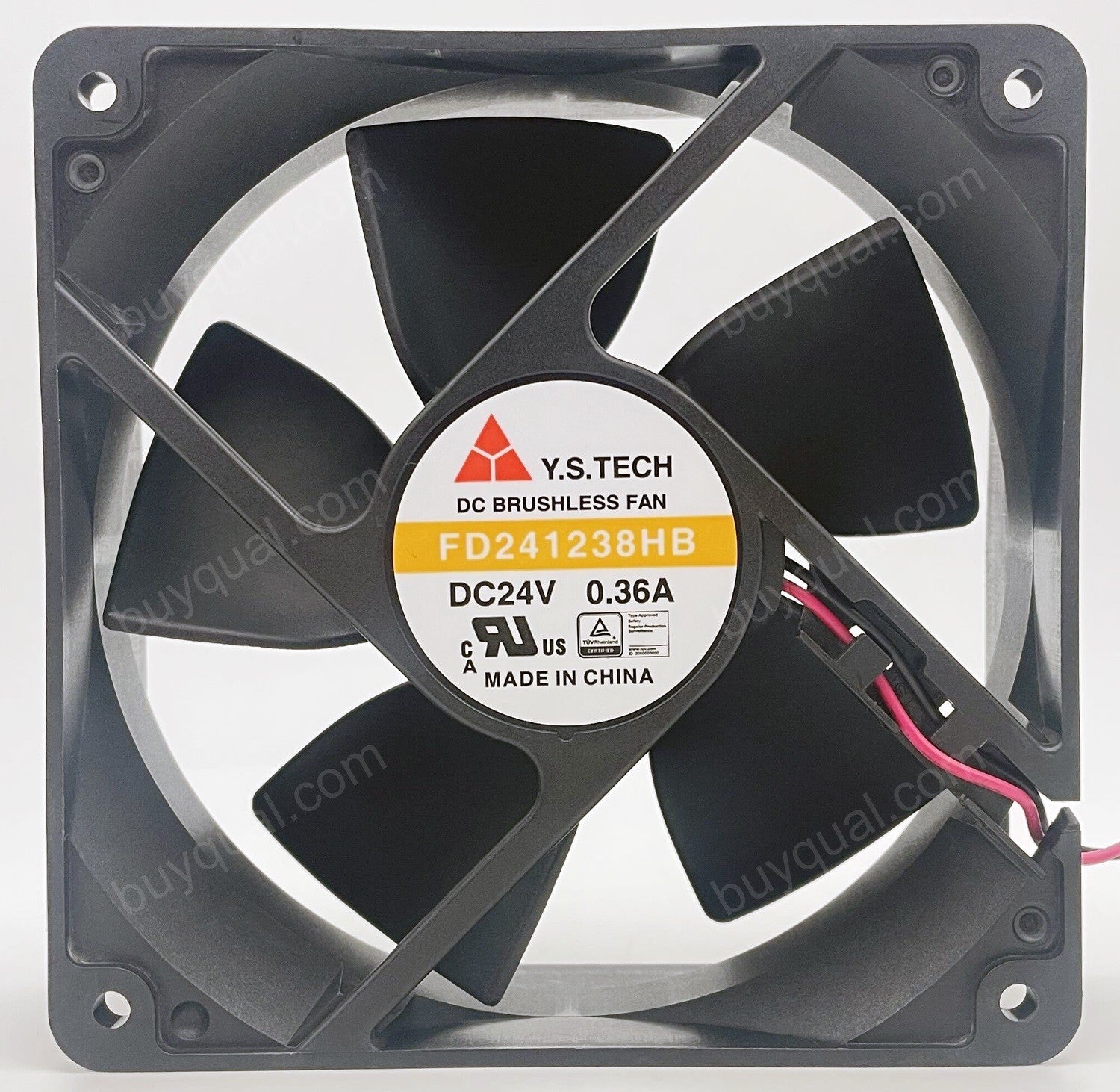 Y.S.TECH FD241238HB 24V 0.36A 2wires Cooling Fan