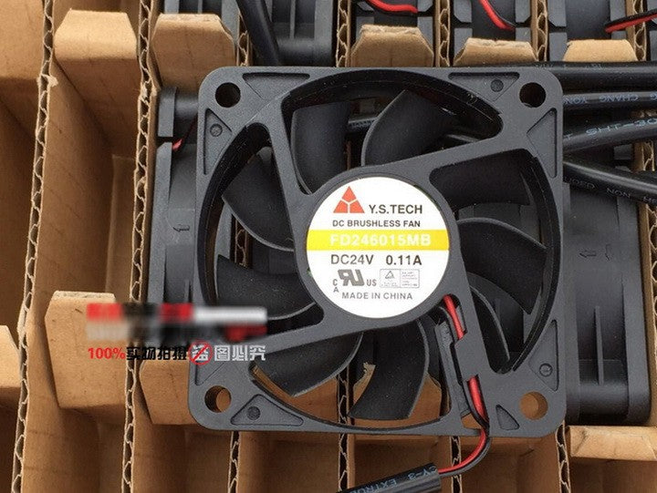 Y.S.TECH FD246015MB 24V 0.11A 2wires cooling fan