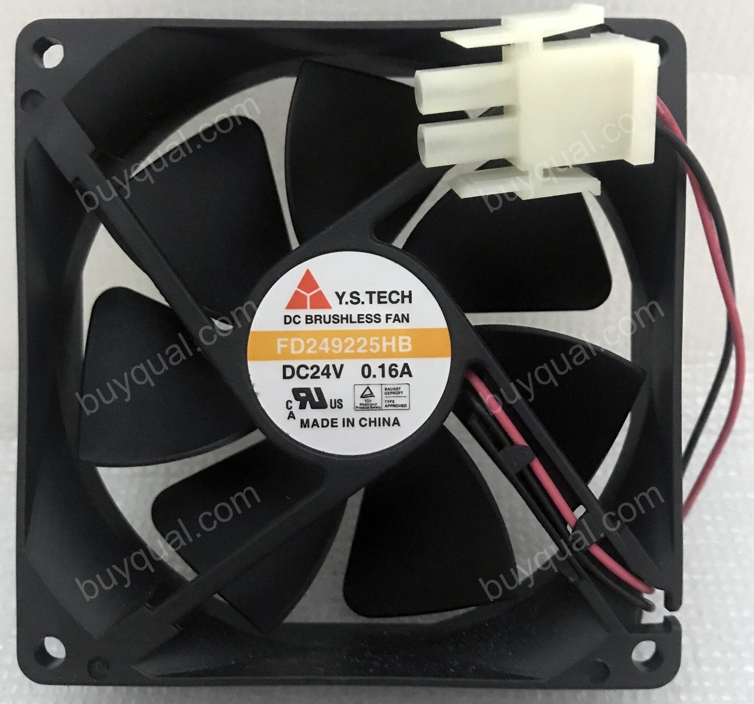 Y.S.TECH FD249225HB 24V 0.16A 2wires cooling fan