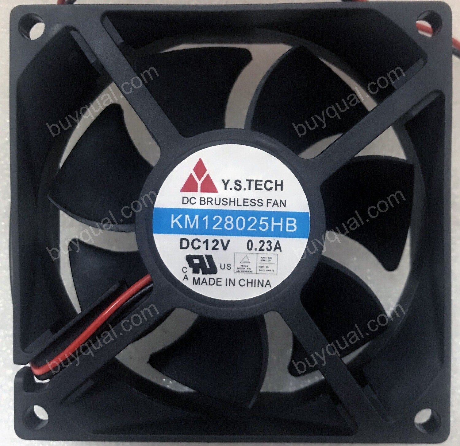 Y.S.TECH KM128025HB 12V 0.23A 2wires Cooling Fan