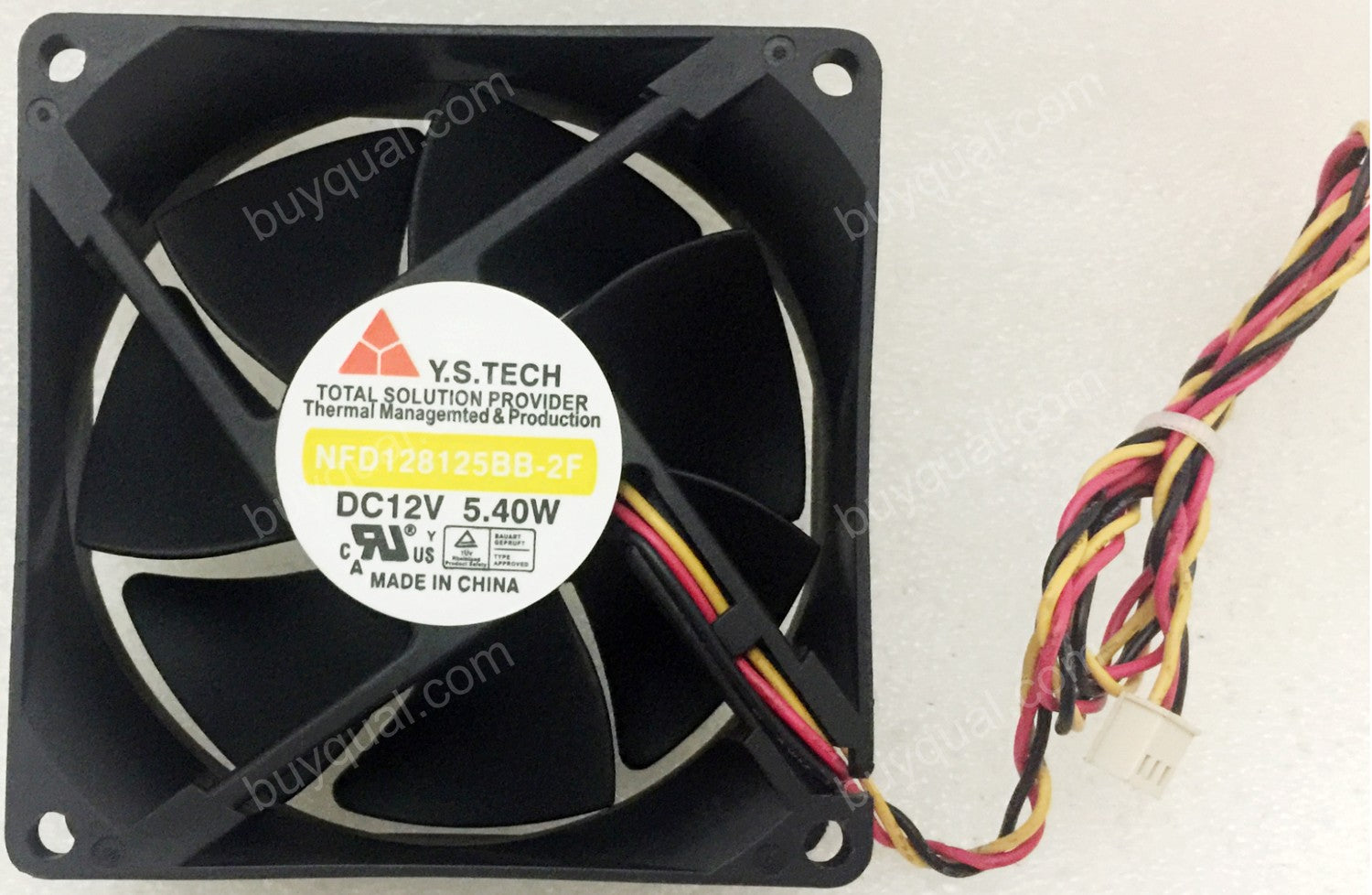 Y.S.TECH NFD128125BB-2F 12V 5.4W 3wires Cooling Fan