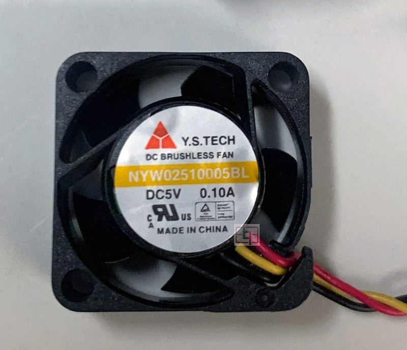 Y.S.TECH NYW02510005BL 5V 0.10A 3wires cooling fan