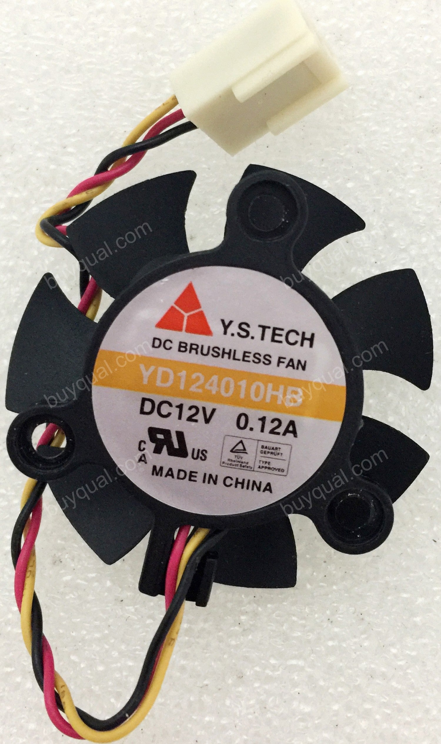 Y.S.TECH YD124010HB 12V 0.12A 3wires Cooling Fan